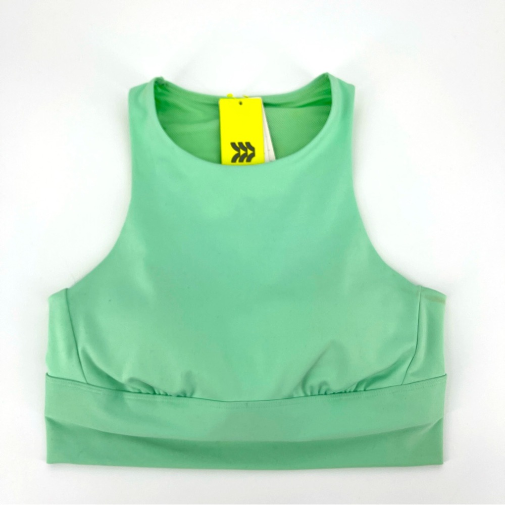 All In Motion NWT Green Activewear Sports Bra Light Support Brushed Sculpt SZ M